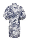 Pulz Nadia Printed Shirt Dress, Navy & White