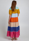 Pulz Sienna Tiered Maxi Dress, Multi