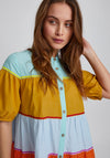 Pulz Sienna Tiered Maxi Dress, Multi