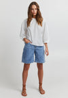 Pulz Open Back Top, White