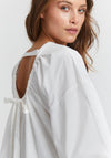 Pulz Open Back Top, White