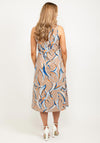 Pulz Kora Abstract Print Midi Dress, Multi
