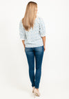 Pulz Christina Floral Chelsea Collar Blouse, Blue Flower