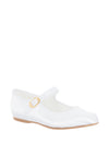 Pure & Precious Girls Satin Communion Shoes, White