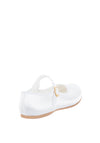 Pure & Precious Girls Satin Communion Shoes, White