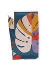 Powder Limited Edition Palm Leaf Satin Neck Scarf, Teal