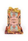 Powder Paisley Satin Neck Scarf, Mustard