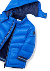 Mayoral Baby Boy Hooded Coat, Blue