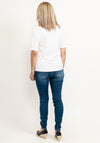 Rabe Leaf Mix Print Graphic T-Shirt, White Multi