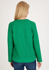 Rabe Ribbed Knit Zip Cardigan, Emerald Green