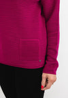 Rabe Ribbed Knit Sweater, Fuchsia