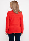Rabe Zipped Short Cardigan, Red
