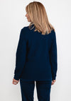 Rabe Zipped Short Cardigan, Navy