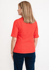Rabe Short Jersey Zip Gilet, Red