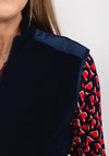 Rabe Short Jersey Zip Gilet, Navy