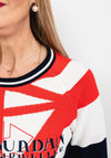 Rabe Drawstring Hem Sweater, Multi