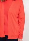 Rabe Fine Short Open Cardigan, Red