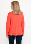 Rabe Fine Short Open Cardigan, Red