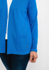 Rabe Fine Short Open Cardigan, Blue