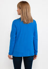 Rabe Fine Short Open Cardigan, Blue