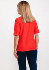 Rabe Textured Stretch Hem T-Shirt, Red