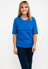 Rabe Textured Stripe T-Shirt, Royal Blue