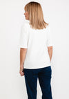 Rabe Ribbed Short Sleeve Sweater, White