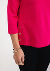 Rabe Textured Long Sleeve Top, Pink