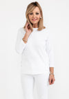 Rabe Textured Long Sleeve Top, White
