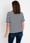 Rabe Butterfly Heart Ribbed Top, Navy