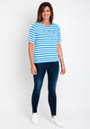 Rabe Butterfly Heart Ribbed Top, Blue