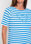 Rabe Butterfly Heart Ribbed Top, Blue