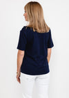 Rabe Butterfly Wing Front Print T-Shirt, Navy Multi