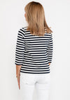 Rabe Wing Graphic Striped T-Shirt, Navy Multi