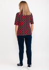 Rabe Abstract R Pattern T-Shirt, Red & Navy