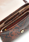 Radley Mill Bay Snake Print Cross Body Bag, Brown Multi