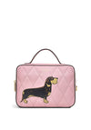 Radley and Friends Small Quilted Zip Top Crossbody Bag, Pink