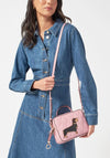 Radley and Friends Small Quilted Zip Top Crossbody Bag, Pink