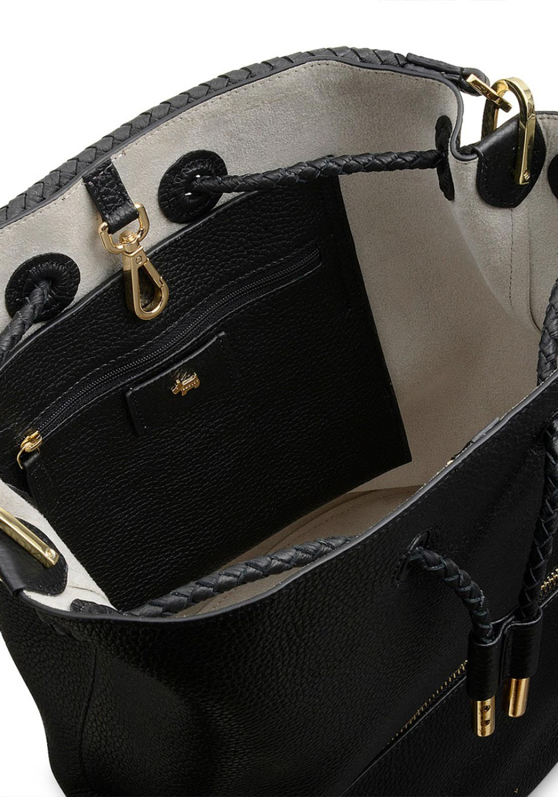 Radley Pavilion Road Leather Drawstring Backpack, Black