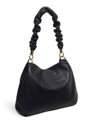 Radley Cuba Street Scrunched Strap Shoulder Bag, Black