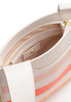 Radley Pockets Stripe Medium Crossbody Bag, White Multi