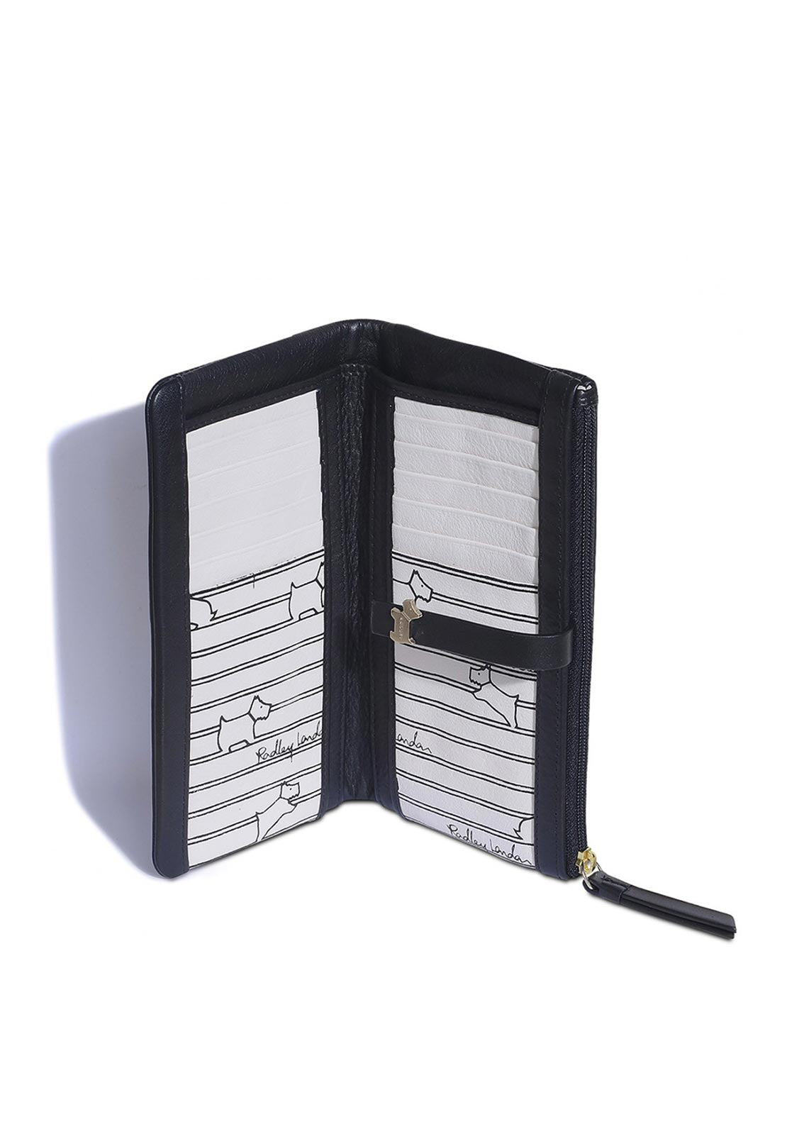 Radley West View Button Strap Wallet, Black