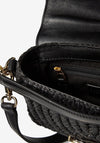 Ralph Lauren Addie Straw Crossbody Bag, Black