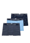 Ralph Lauren 3 Pack Classic Stretch Boxers, Navy Multi