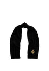 Ralph Lauren Cable Knit Crest Scarf, Black