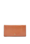 Ralph Lauren Slim Button Wallet, Tan