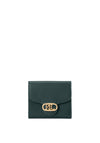 Ralph Lauren Logo Leather Compact Wallet, Green