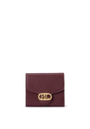 Ralph Lauren Logo Leather Compact Wallet, Wine