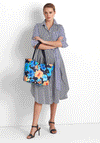 Ralph Lauren Reversible Large Floral Tote Bag, Navy
