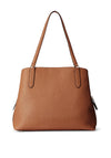 Ralph Lauren Quinn Large Leather Tote Bag, Tan